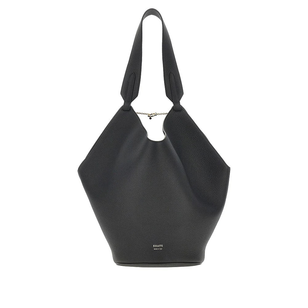 Khaite Small Leather Lotus Tote Bag